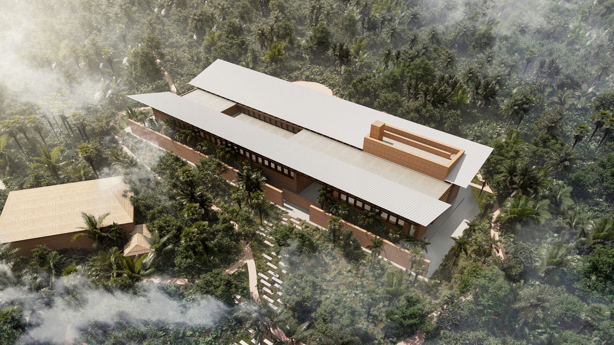 Rendering of the future Edo Museum of West African Art by Adjaye Associates